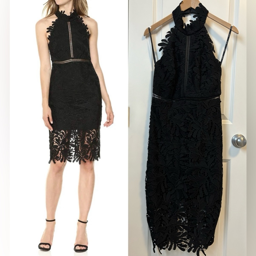 Bardot Kara Halter Lace Dress - US 6/S